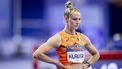 PARIJS - Lieke Klaver voorafgaand aan de halve finale 200 meter, tijdens de Olympische Spelen. ANP IRIS VAN DEN BROEK