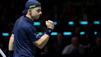 ROTTERDAM - Tallon Griekspoor (NED) in actie tegen Jannik Sinner (ITA) tijdens de tweede halve finale op de zesde dag van het tennistoernooi ABN AMRO Open in Ahoy. ANP SANDER KONING