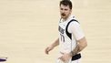 epa10990404 Dallas Mavericks forward-guard Luka Doncic reacts during the third quarter of the NBA basketball game between the Dallas Mavericks and the Los Angeles Lakers at Crypto.com Arena in Los Angeles, California, USA, 22 November 2023.  EPA/ETIENNE LAURENT  SHUTTERSTOCK OUT