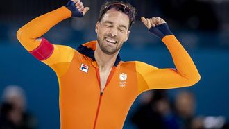 MILAAN - Kjeld Nuis tijdens de 1500 meter bij het langebaanschaatsen in het Milano Speed Skating Stadium op de Olympische Winterspelen van Milaan. SEM VAN DER WAL / ANP