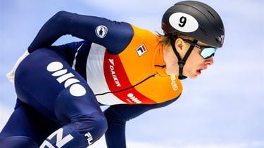 GDANSK - Jens van 't Wout tijdens de 1000m heats op de eerste dag van de EK shorttrack. De Europese Kampioenschappen duren tot en met 14 januari. ANP IRIS VAN DEN BROEK