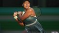 epa11210334 Naomi Osaka of Japan in action against Liudmila Samsonova of Russia during the BNP Paribas Open tennis tournament in Indian Wells, California, USA, 09 March 2024.  EPA/RAY ACEVEDO