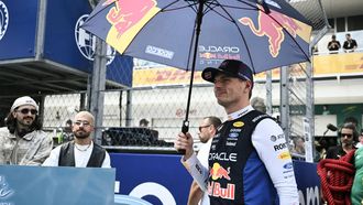 Red Bull Racing's Dutch driver Max Verstappen arrives at the starting grid for the 2026 Miami Formula One Sprint at Miami International Autodrome in Miami Gardens, Florida, on May 2, 2026.  
CHANDAN KHANNA / AFP