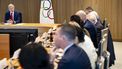 epa11754082 International Olympic Committee (IOC) President Thomas Bach speaks at the opening of the executive board meeting of the International Olympic Committee (IOC), at the Olympic House, in Lausanne, Switzerland, 03 December 2024.  EPA/JEAN-CHRISTOPHE BOTT