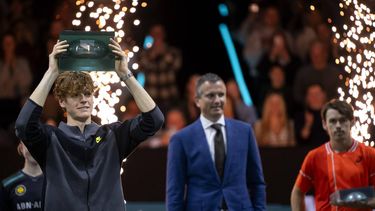 ROTTERDAM - Jannik Sinner (ITA) wint het mannen enkel tennistoernooi ABN AMRO Open in Ahoy. ANP SANDER KONING