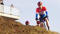 HOOGERHEIDE - Joris Nieuwenhuis tijdens de Mannen Elite wereldbekerwedstrijd veldrijden. ANP IRIS VAN DEN BROEK