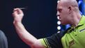 epa10881923 Michael van Gerwen of the Netherlands competes in the quarterfinal of the PDC European Tour Hungarian Darts Trophy in MVM Dome in Budapest, Hungary, 24 September 2023 (issued 25 September 2023).  EPA/Zsolt Szigetvary HUNGARY OUT