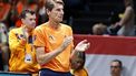 epa11600317 Netherlands Davis Cup team captain Paul Haarhuis applauds during the match in the Davis Cup Group Stage Finals between the Netherlands and Brazil in Bologna, Italy, 12 September 2024.  EPA/ELISABETTA BARACCHI