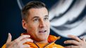 APELDOORN - Coach Laurent Meuwly staat de media te woord, tijdens de teampresentatie voor de EK Indoor Atletiek. De Europese kampioenschappen vinden van 6 tot en met 9 maart plaats in Apeldoorn. ANP ROBIN VAN LONKHUIJSEN