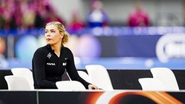 HEERENVEEN - Jutta Leerdam na de 1500m vrouwen op de vierde dag van het olympisch kwalificatietoernooi langebaanschaatsen in Thialf. ANP SEM VAN DER WAL