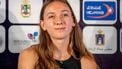 epa12131440 Dutch sprinter Femke Bol attends a press conference ahead of the World Athletics Diamond League meeting in Rabat, Morocco, 24 May 2025. The meeting takes place on 25 May 2025.  EPA/JALAL MORCHIDI