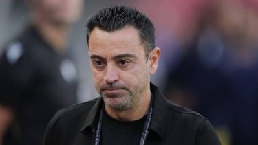 Netherlands' head coach Xavi Hernández looks on before the UEFA Nations League Group A2 football match between Serbia and Netherlands at the Rajko Mitic stadium in Belgrade on September 27, 2026. 
Pedja Milosavljevic / AFP