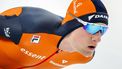 HAMAR - Beau Snellink tijdens een training in aanloop naar het WK afstanden in het Noorse Hamar. ANP SEM VAN DER WAL