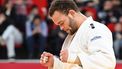 Netherlands' Simeon Catharina reacts after winning the men's under 100 kg bronze medal bout at the Tbilisi Grand Slam judo tournament in Tbilisi on March 22, 2026. 
Vano SHLAMOV / AFP