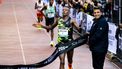 AMSTERDAM - Tsegaye Getachew wint de 48e editie van de marathon van Amsterdam. ANP RAMON VAN FLYMEN