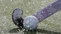 2008-03-02 00:00:00 BLOEMENDAAL - HOCKEY. Hockeybal aan de stick op een water kunstgrasveld. ANP PHOTO XTRA KOEN SUYK