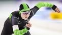 HEERENVEEN - Marrit Fledderus in actie op de 500 meter tijdens de eerste dag van het NK Sprint schaatsen in het Thialf stadion in Heerenveen. ANP VINCENT JANNINK
