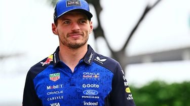 Red Bull’s Dutch driver Max Verstappen walks in the paddock before the Formula One Singapore Grand Prix night race in Singapore on October 8, 2026. 
Lillian SUWANRUMPHA / AFP