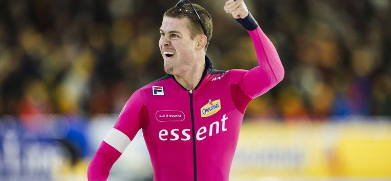 HEERENVEEN -Joep Wennemars na de 1500m mannen op de slotdag van het olympisch kwalificatietoernooi langebaanschaatsen in Thialf. ANP ROBIN VAN LONKHUIJSEN