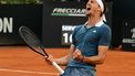 Germany's Alexander Zverev celebrates after winning the final against Chile's Nicolas Jarry at the Men's ATP Rome Open tennis tournament at Foro Italico in Rome on May 19, 2024.  
Tiziana FABI / AFP
