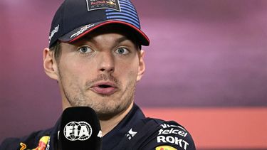 Red Bull Racing's Dutch driver Max Verstappen takes part in a press conference ahead of the Formula One Singapore Grand Prix night race at the Marina Bay Street Circuit in Singapore on September 19, 2024. 
Lillian SUWANRUMPHA / AFP