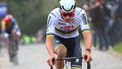 Dutch Mathieu van der Poel of Alpecin-Deceuninck competes in the 'E3 Classic' one day cycling race, in Harelbeke, on March 22, 2024. 
Tim De WAELE / Belga / AFP