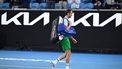 epa11828791 Daniil Medvedev of Russia walks off the court after losing the Men's Singles round 2 match against Learner Tien of USA at the Australian Open Grand Slam tennis tournament in Melbourne, Australia, early 17 January 2025.  EPA/LUKAS COCH  AUSTRALIA AND NEW ZEALAND OUT