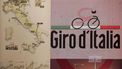 epa01188633 The logo and map of the 91st edition of Giro d'Italia cycling competition are presented in Milan, Italy, 01 December 2007. The race will start on 10 May 2008 and end in Milan on 01 June 2008 with a distance of 3.423 km.  EPA/JENNIFER LORENZINI