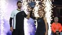 Italy's Andrea Vavassori (L) and Sara Errani celebrate with the trophy after winning their mixed doubles final tennis match against Norway's Casper Ruud and Poland's Iga Swiatek at the US Open tennis tournament at the USTA Billie Jean King National Tennis Center in New York City, on August 20, 2025. 
Timothy A. CLARY / AFP
