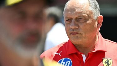 Ferrari's French team principal Frederic Vasseur reacts in the paddock prior to the Monaco Formula 1 Grand Prix at the Monaco street circuit in Monaco, ahead of the, on June 7, 2026.  
Gabriel BOUYS / AFP