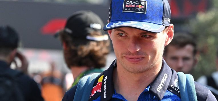 Red Bull Racing's Dutch driver Max Verstappen arrives in the paddock for the first practice session ahead of the Formula One Azerbaijan Grand Prix at the Baku City Circuit in Baku on September 24, 2026. 
Igor IVANKO / AFP