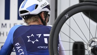 Team Israel Premier Tech 's Czech rider Jan Hirt is pictured after the 14th stage of the Vuelta a Espana cycling tour, a 135 km race between Aviles and La Farrapona in Somiedo, on September 6, 2025.   Cycling team Israel-Premier Tech removed their name from their kit at the Vuelta a Espana today after pro-Palestine protests aimed at them during the race.
Miguel RIOPA / AFP