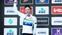 2023-02-25 18:32:29 Dutch rider Lorena Wiebes of SD Worx waves on the podium after winning second place of the women's one-day cycling race Omloop Het Nieuwsblad, for the first time part of the Women's World Tour races, 132,2 km from Gent to Ninove, on February 25, 2023.
 
KURT DESPLENTER / Belga / AFP