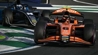 MP Motorsport's Dutch driver Richard Verschoor drives during the 2025 Saudi Arabia Formula Two Feature Race at the Jeddah Corniche Circuit on April 20, 2025. 
Gabriel BOUYS / AFP