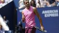 epa12334099 Carlos Alcaraz of Spain pumps his fist after winning the first set against Luciano Darderi of Italy during the third round of the US Open Tennis Championships at the USTA Billie Jean King National Tennis Center in Flushing Meadows, New York, USA, 29  August 2025. The US Open tournament runs from 24 August through 07 September.  EPA/JOHN G. MABANGLO
