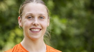 ARNHEM - Sanna Veerman tijdens de presentatie van de Nederlandse olympische vrouwenturnploeg op Papendal. ANP SEM VAN DER WAL
