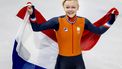 MILAAN - Xandra Velzeboer tijdens de finale voor de 500 meter bij het shorttrack schaatsen in de Milano Ice Skating Area op de Olympische Winterspelen van Milaan. SEM VAN DER WAL / ANP