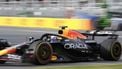 Red Bull Racing's Dutch driver Max Verstappen races during the second practice session for the 2025 Formula 1 Grand Prix du Canada at Circuit Gilles-Villeneuve in Montreal, Canada, on June 13, 2025.  
TIMOTHY A. CLARY / AFP