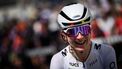 2023-07-23 12:09:24 Movistar Team Women Dutch rider Annemiek Van Vleuten smiles on the start line of the first stage (out of 8) of the second edition of the Women's Tour de France cycling race, 124 km around Clermont-Ferrand, in the Puy-de-Dome department of central France, on July 23, 2023. 
JEFF PACHOUD / AFP