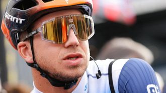 Team Jayco Alula's Dutch cyclist Dylan Groenewegen looks on prior to the start of the 1st stage of the Paris-Nice cycling race, 158 km between Les Mureaux and Les Mureaux, on March 3, 2024. 
Thomas SAMSON / AFP