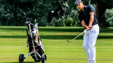 VLAARDINGEN - Mike Toorop (NED) tijdens golftoernooi Broekpolder International Open. ANP RONALD SPEIJER